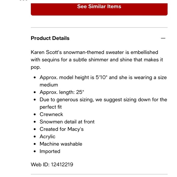 Karen Scott NWT Trio Snowman Christmas Sweater Large - Picture 12 of 12